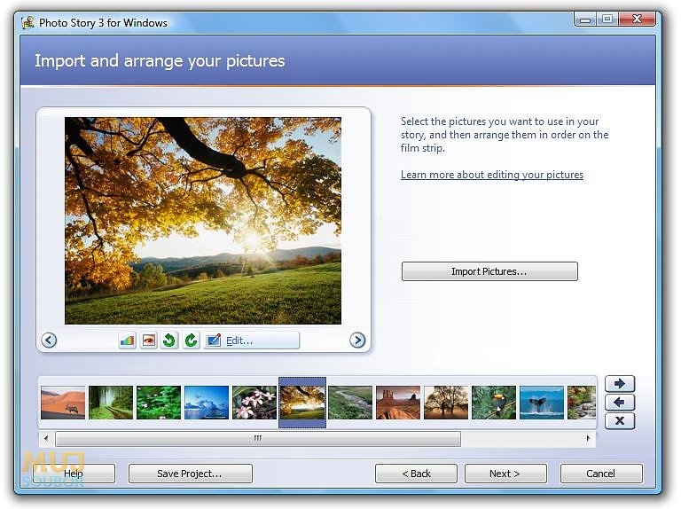 Microsoft Photo Story pro Windows ke stažení zdarma