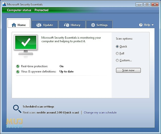 Microsoft Security Essentials galerie 2