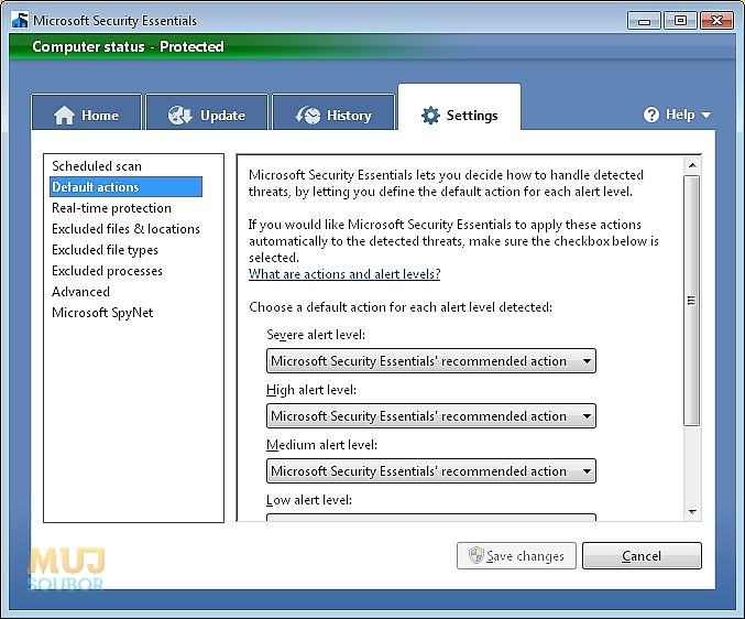 Microsoft Security Essentials galerie 3