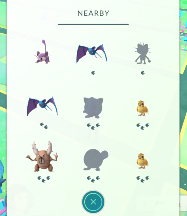 Pokémon Nearby - stopičky