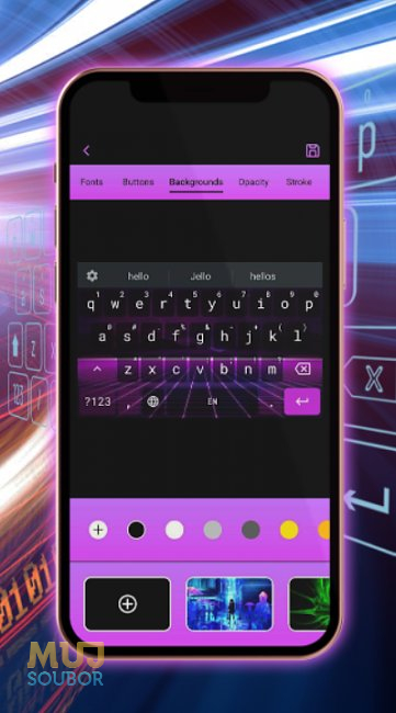 Neon Theme Keyboard