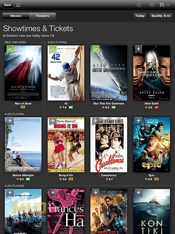 IMDb na iPadu