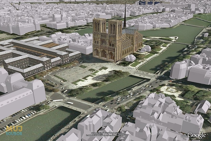 Google Earth - 3D Paříž