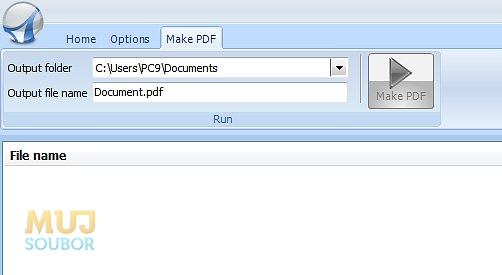Tvořba PDF dokumentu