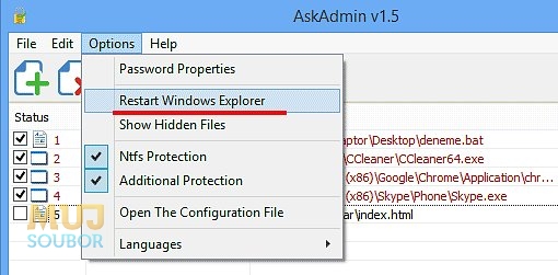 Restart Windows Exploreru