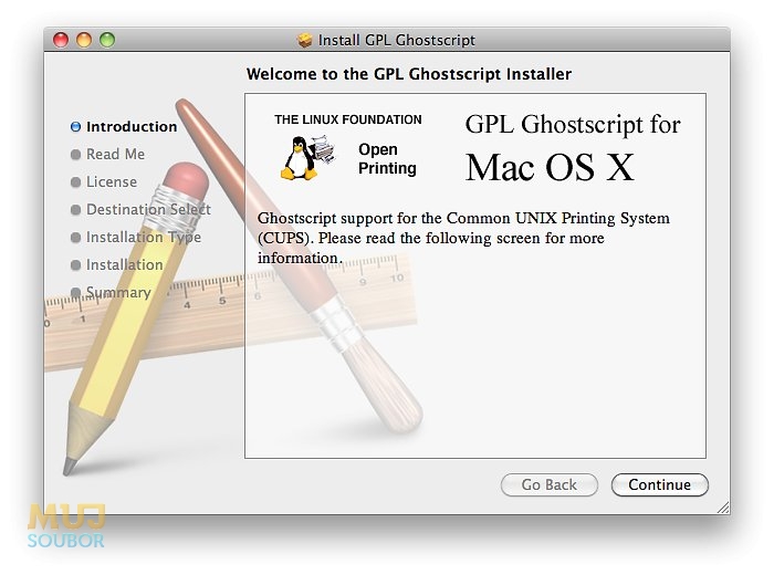 Mac instalace