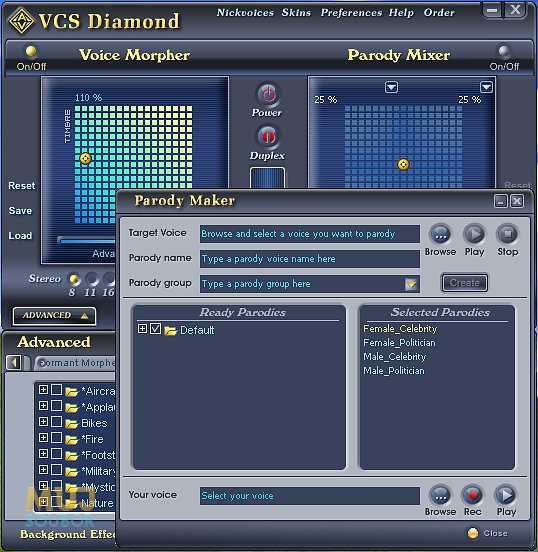 Diamonds voice