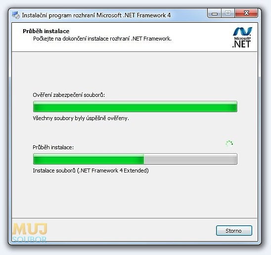 Microsoft .NET Framework - Instalace
